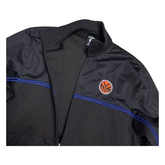 NEW YORK KNICKS UNK NBA BASKETBALL Bomber Heavy Windbreaker Jacket Mens XL - Picture 2 of 6